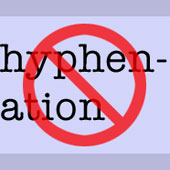 stop auto hyphenation